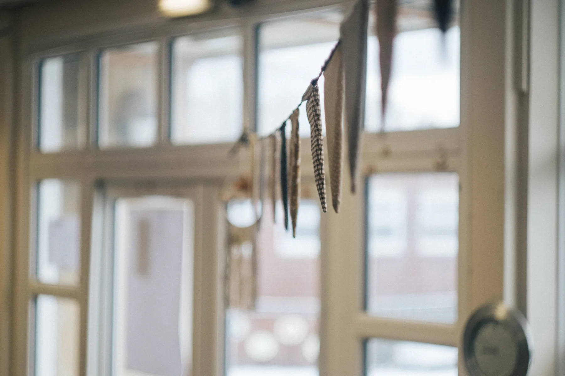 Closeup of Hanging Bunting