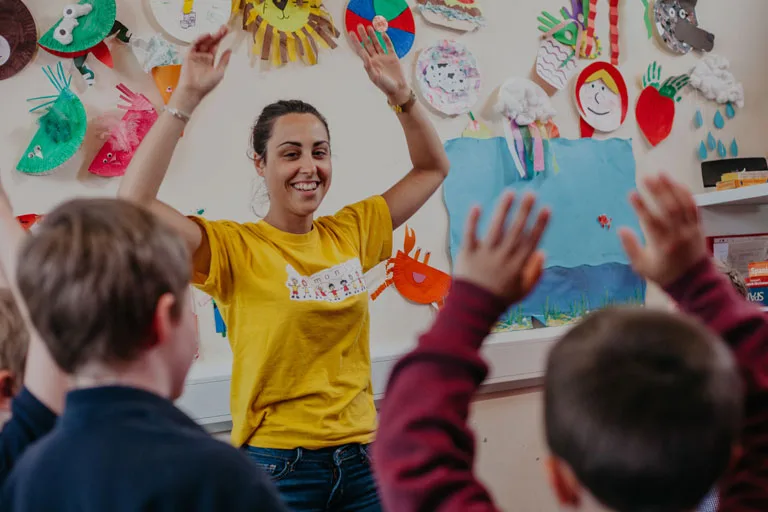 Woman Teaching Class